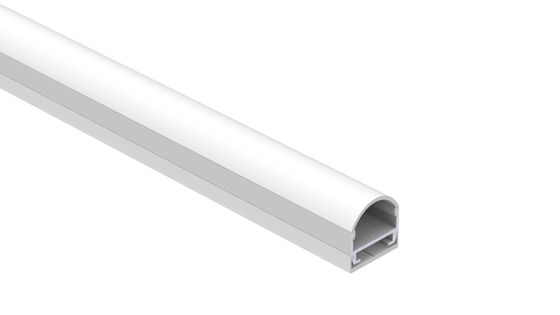 Bom preço ROHS 6063 T5 conduziu a extrusão de alumínio IP44 da tira com tampa geada PC on-line