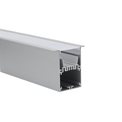 Bom preço perfil conduzido de alumínio Recessed largura IP20 de 50mm que limpa com jato de areia a oxidação on-line