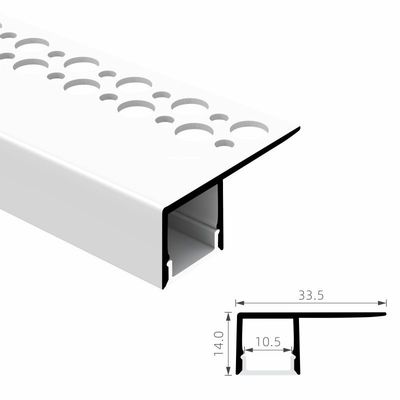 RoHS IP45 que limpa com jato de areia o PC PMMA do perfil da placa de gesso do diodo emissor de luz Recessed o perfil conduzido da tira