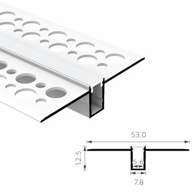 T5 6063 o PC PMMA Recessed o PWB de alumínio conduzido da extrusão 5mm para o Drywall