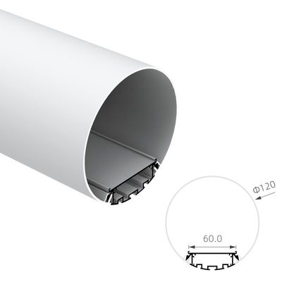O diâmetro 120mm RoHS em volta do levantamento de alumínio do perfil KN10 do diodo emissor de luz anodizou
