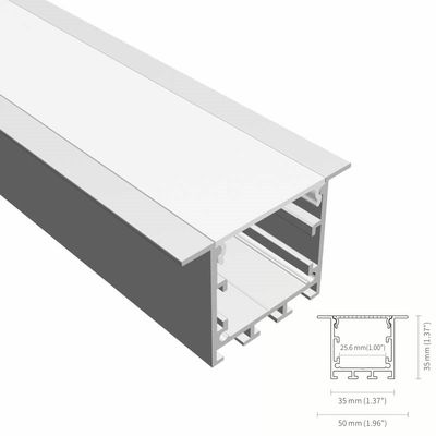 Bom preço Perfil de alumínio Recessed de levantamento conduzido antiofuscante do diodo emissor de luz do perfil T5 6063 do canal on-line