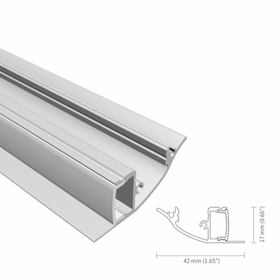 Bom preço 6063 revestimento de pulverizador conduzido fixado na parede da gipsita K59 do Drywall do perfil da liga on-line