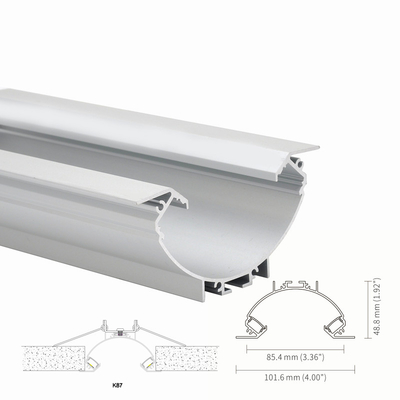 Bom preço O pulverizador Caoting H48.8mm Recessed o perfil de alumínio IP20 do diodo emissor de luz para a luz de teto on-line