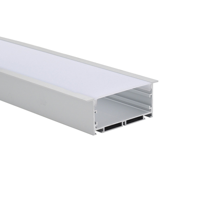 Opala geada Recessed tampa H35mm do diodo emissor de luz dos tampões de extremidade PMMA perfil de alumínio