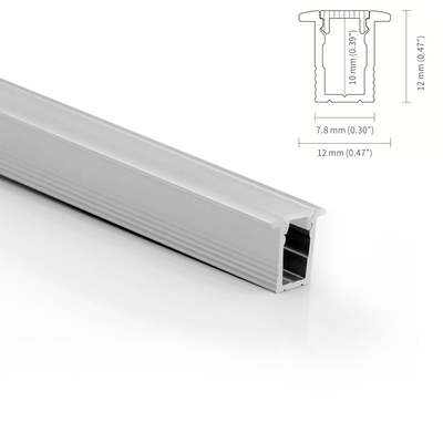 PMMA liso Recessed o perfil de alumínio 6063 T5 do diodo emissor de luz com difusor do PC