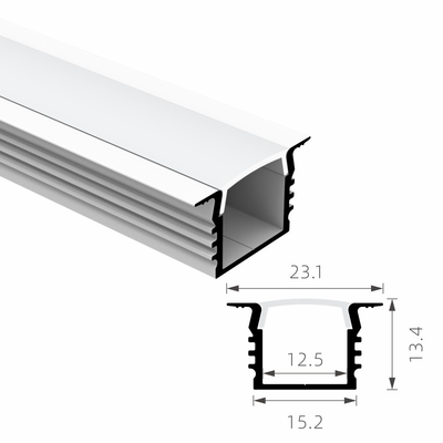 Bom preço T3 de alumínio anodizado impermeável do perfil da tira do diodo emissor de luz à têmpera t8 on-line