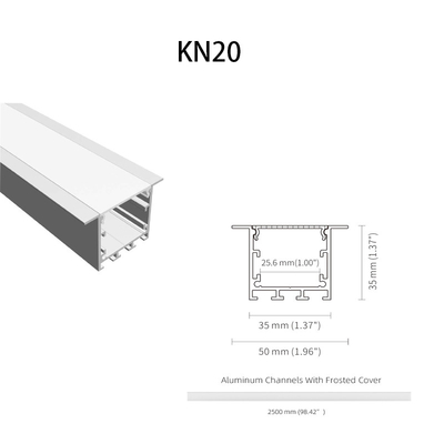 6063 T5 Recessed o dissipador de calor impermeável de alumínio do perfil IP20 do diodo emissor de luz