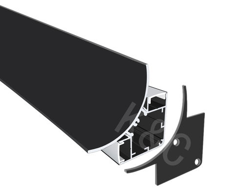 Perfil de Alumínio para LED em Canto IP20, Liga 6063 T5, Alumínio, Montado na Superfície para Fita de LED