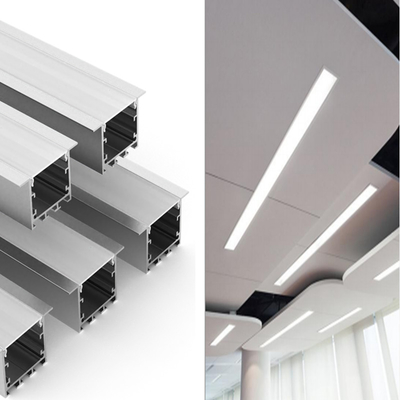 Bom preço Perfil de alumínio Recessed expulso do diodo emissor de luz que iça a luz de tira conduzida on-line