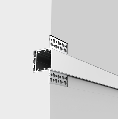 Canal de alumínio do perfil da placa de gesso do diodo emissor de luz para a gipsita do Drywall com tampa do PC