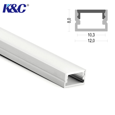 Bom preço O quadrado de alumínio da extrusão do canal do perfil da liga 6063 anodizou 12×8mm on-line