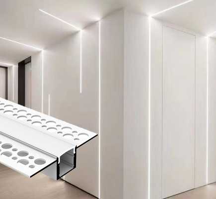 O perfil conduzido de alumínio Recessed da gipsita do emplastro do Drywall para a luz do diodo emissor de luz do teto descasca o canal de alumínio