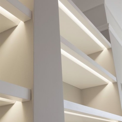 6063 T5 Recessed o alojamento de alumínio do dissipador de calor do perfil do diodo emissor de luz para a luz de teto