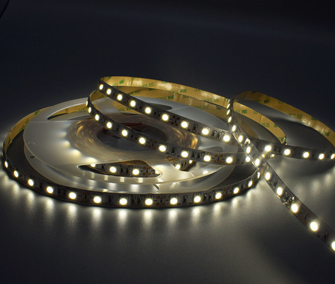 60 o diodo emissor de luz do diodo emissor de luz SMD 5050 descasca tiras claras flexíveis de 12V 24V RA80 IP20 10mm